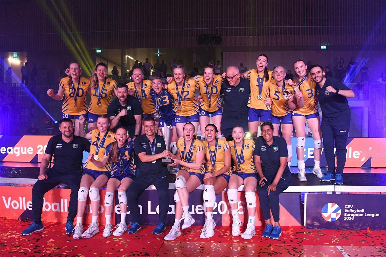 -【2026男女排欧洲联赛】：🔹男排：🔅MVP：马蒂拉🥇芬兰🇫🇮🥈荷