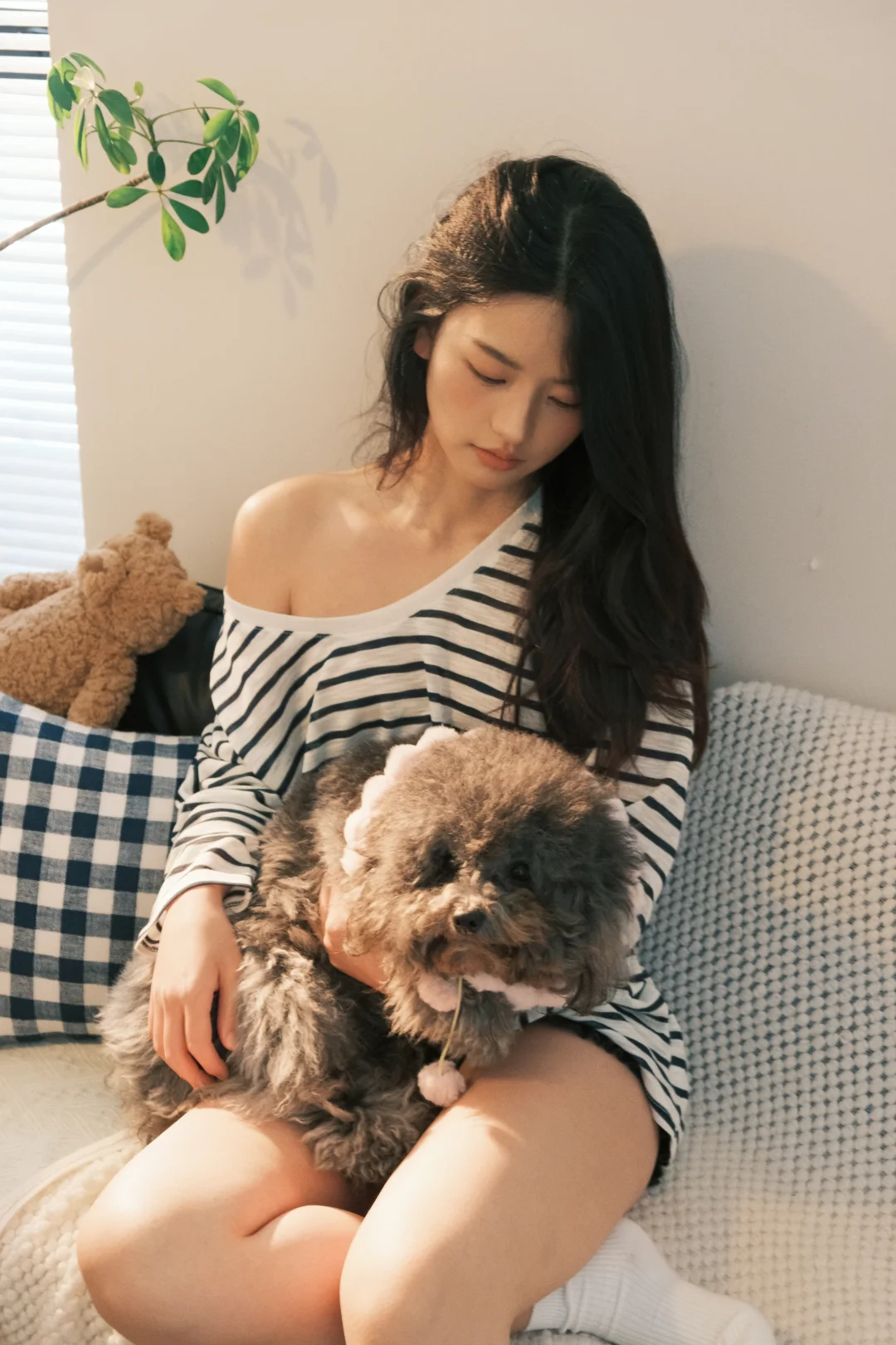 和小狗的居家生日写真 好喜欢