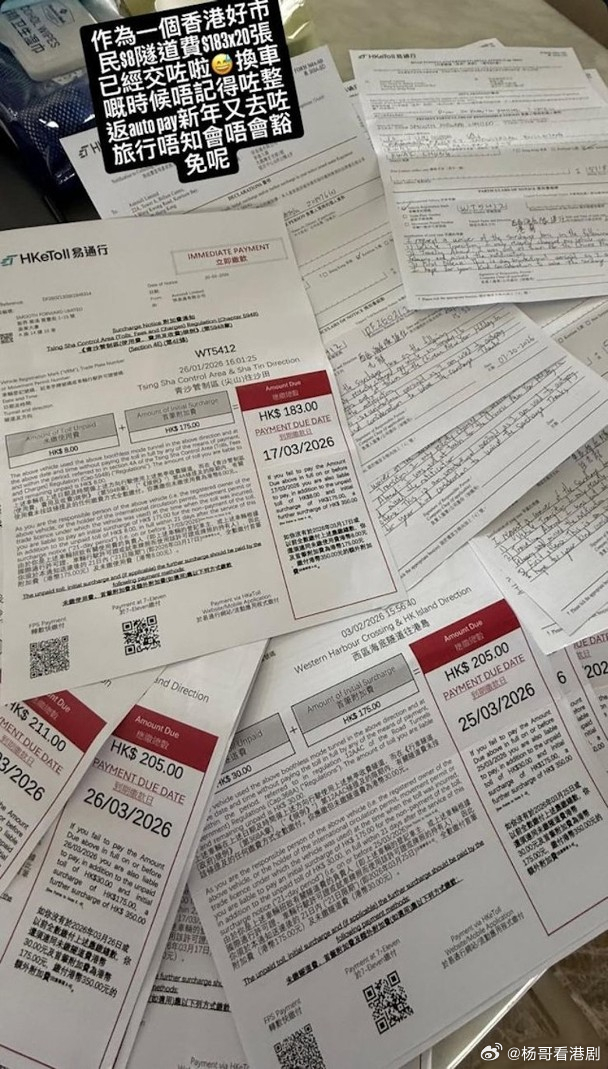 【艺人资讯】高鈞賢欠交多張逾期未繳隧道費遭罰款　手寫申訴信求豁免.前香港先生冠軍