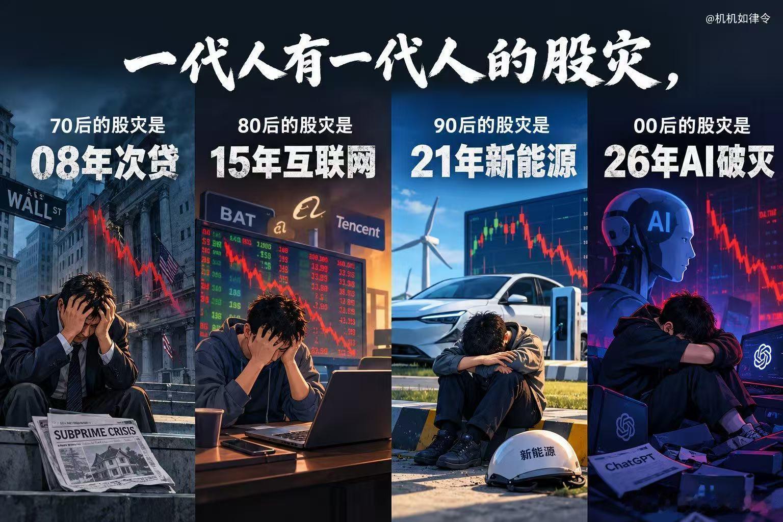 我全部参与了图片中的四次股灾，另今早坊间消息：宁德时代董秘被人打了……[允悲][