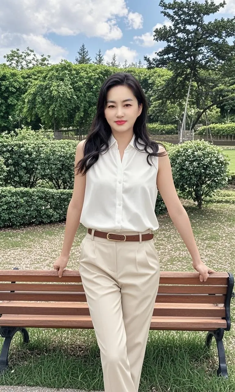 穿搭 小清新穿搭 园间雅韵