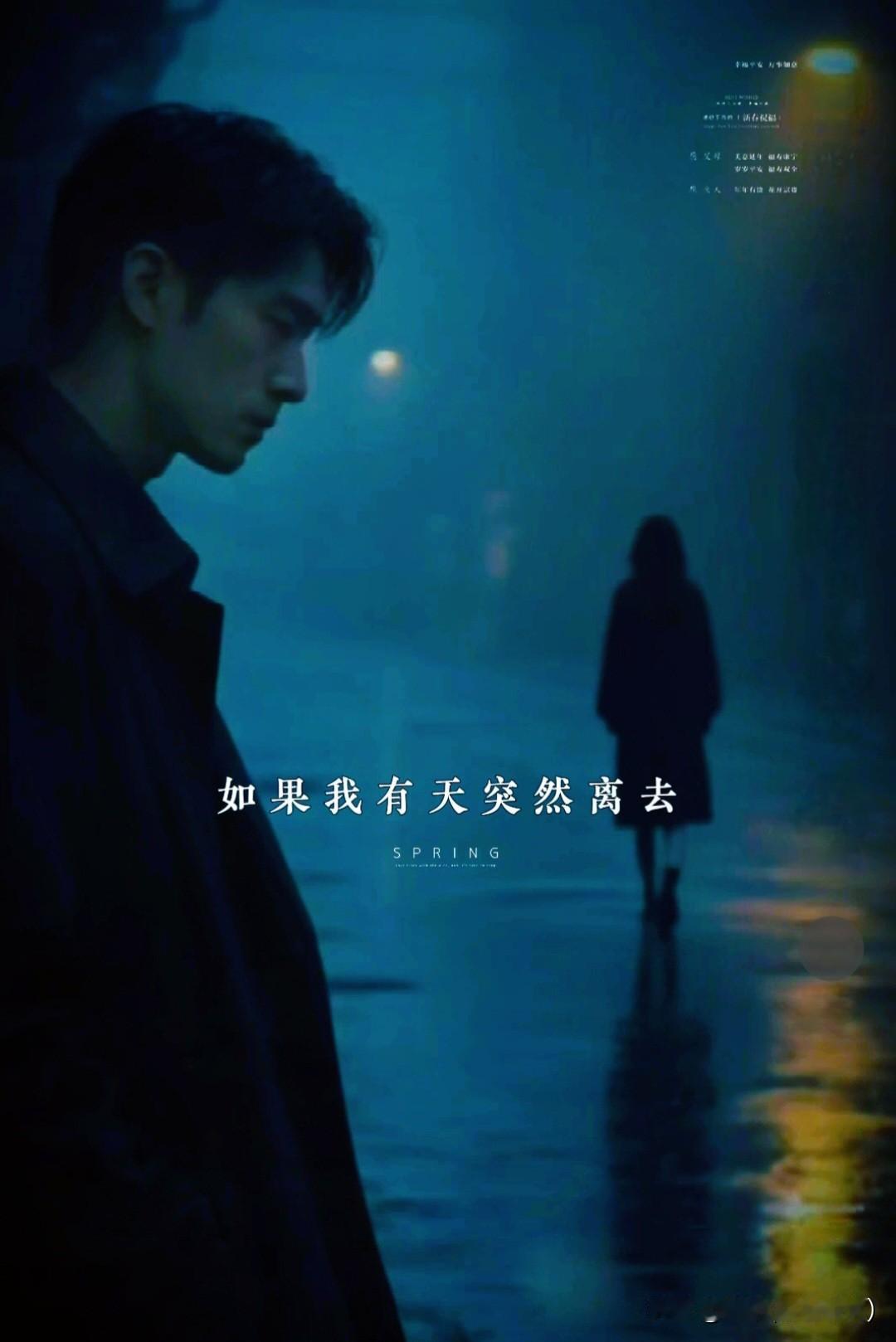 夜雨别思集
文/刚柔

夜雨长街，灯影迷离。有执手之人，因恐误伊前程，忍作诀别之