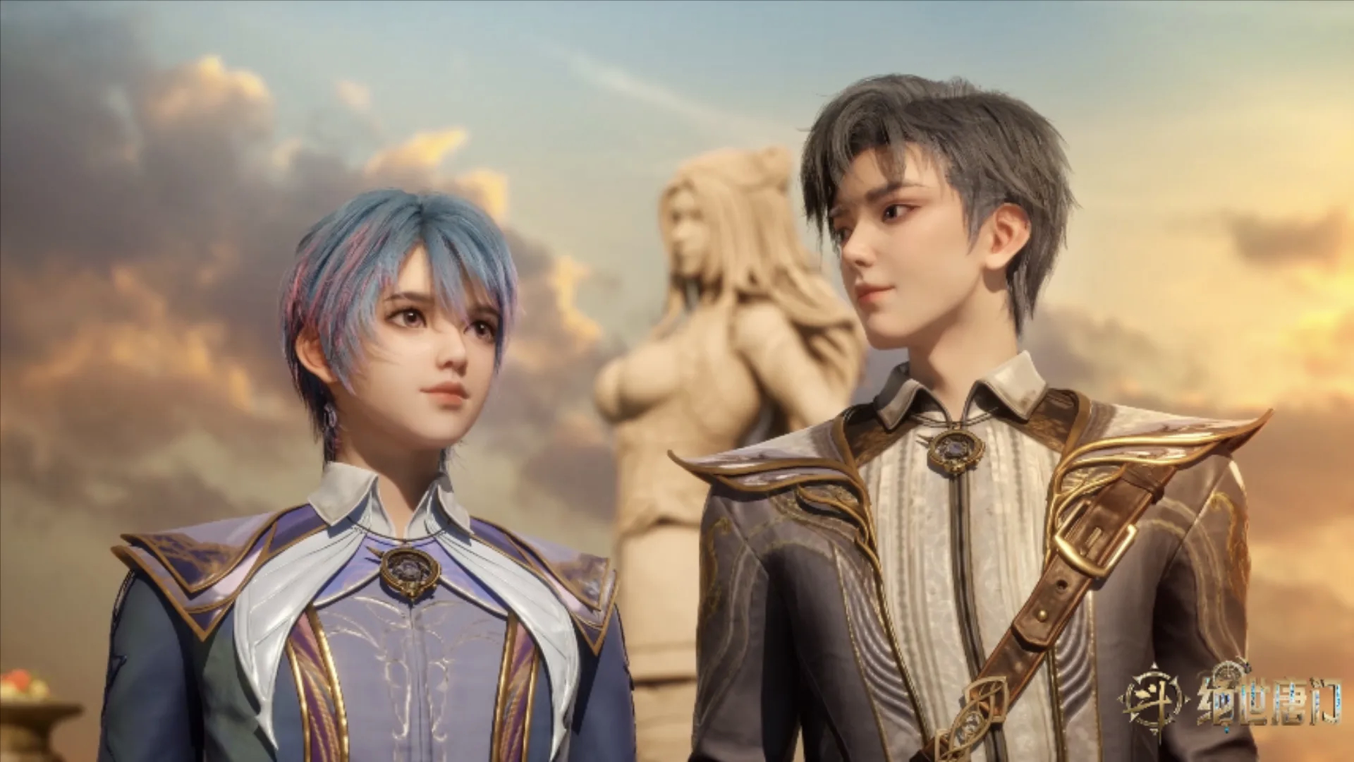 动漫新年迎喜番次元新星计划斗罗大陆2动画 霍雨浩vs唐舞桐，浩桐cp情人节壁纸太