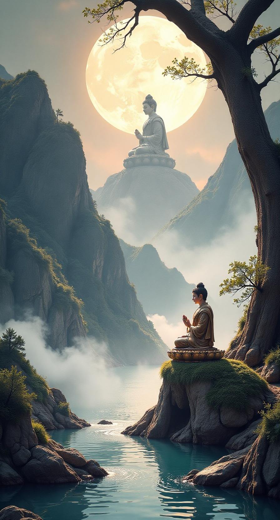 《愣严经》卷七(四)
42
恒河沙劫数，佛光永不灭，
恶叉聚散尽，熏修永清净。