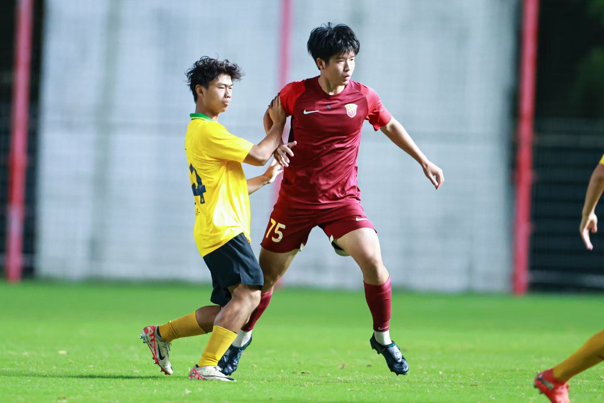 上海海港U20队于8月16日完成了2026年第五届中国青少年足球联赛（男子U20