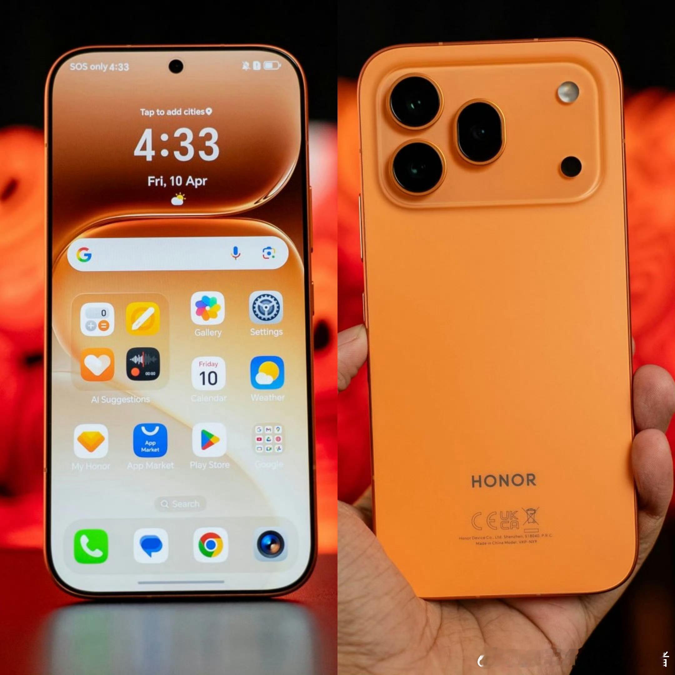 荣耀600 Pro海外版，好消息是正面大R角屏幕，极窄边框颜值极高；坏消息是，背