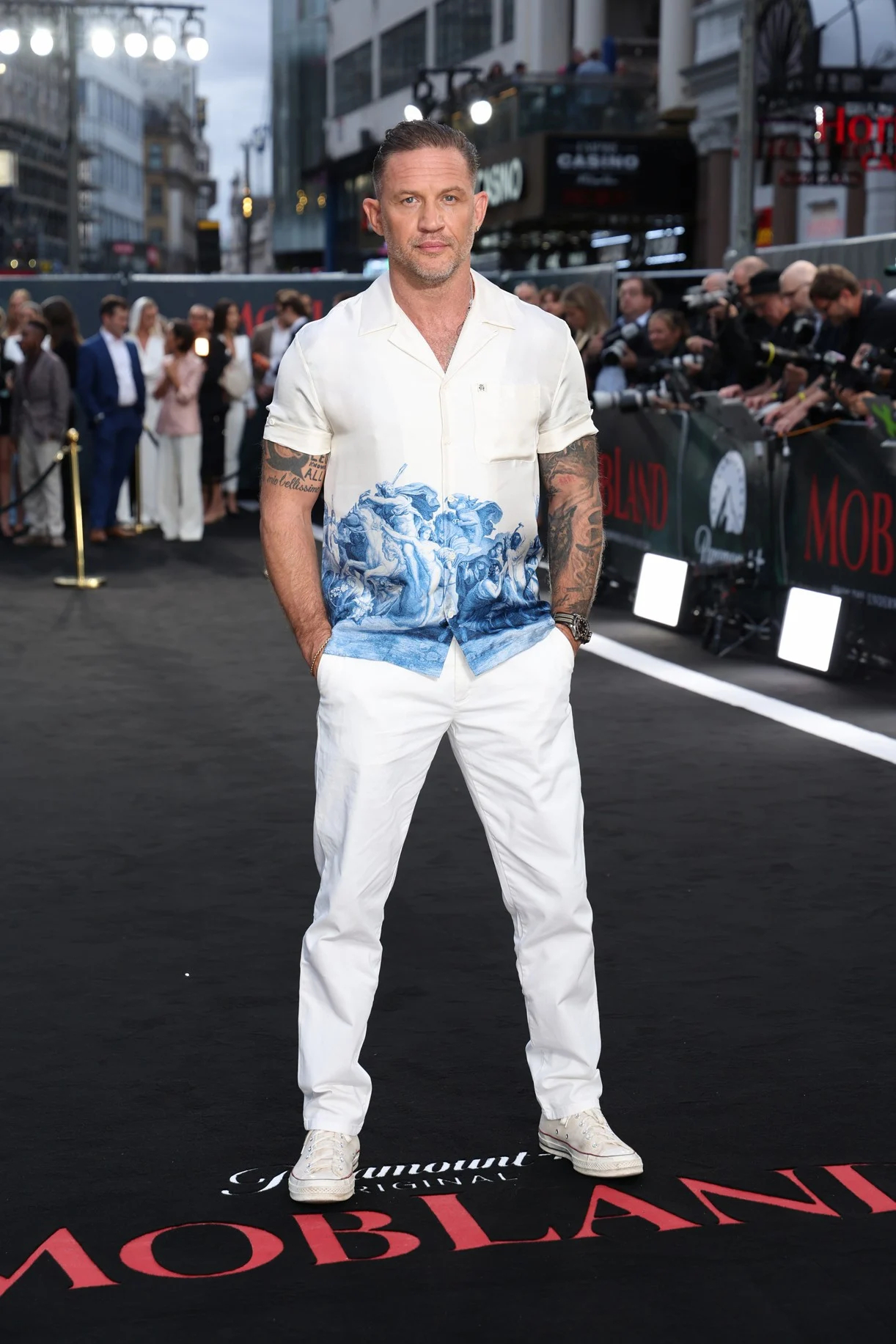Tom Hardy 10日伦敦 剧集MobLand第二季首映 ​​​