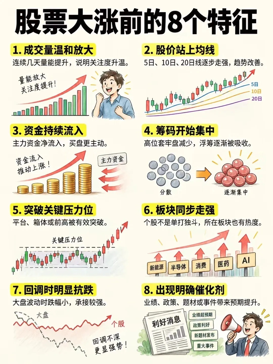 股票暴涨前的8个特征！ ​​​