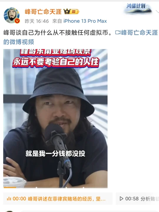 峰哥才是真正的正能量大v