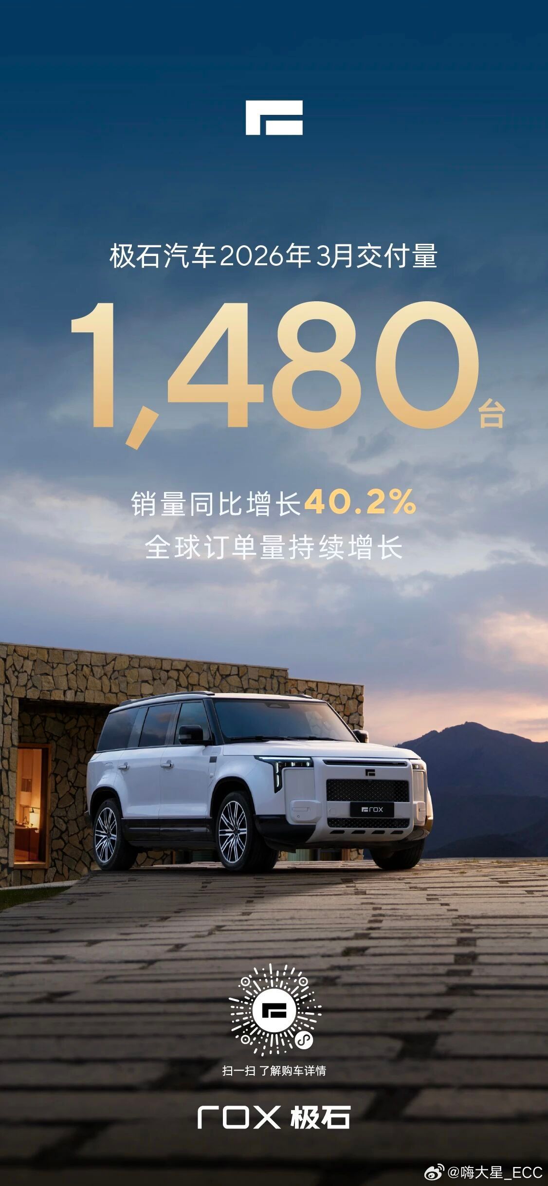 极石一旦开始发销量，就意味着这个月要结束了明天小米汽车还会是第一个吗？