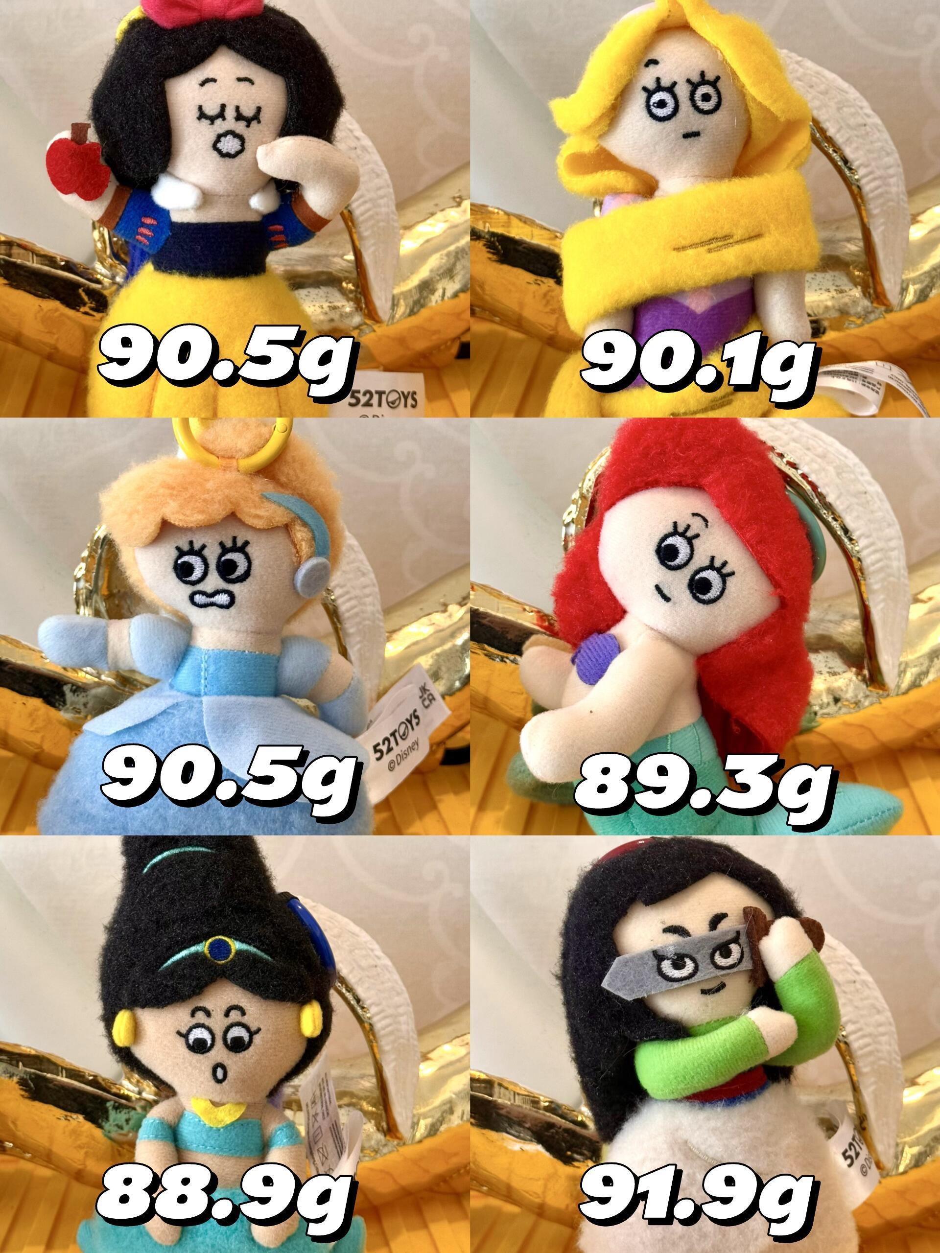 迪士尼在逃公主毛绒挂件系列手感分享。迪士尼在逃公主毛绒挂件系列盲盒分享