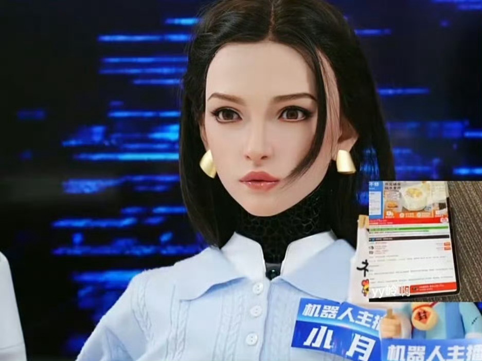 京东率先采用人形机器人直播比价现在人机互动真的是越来越高端了，人形机器人已经离我