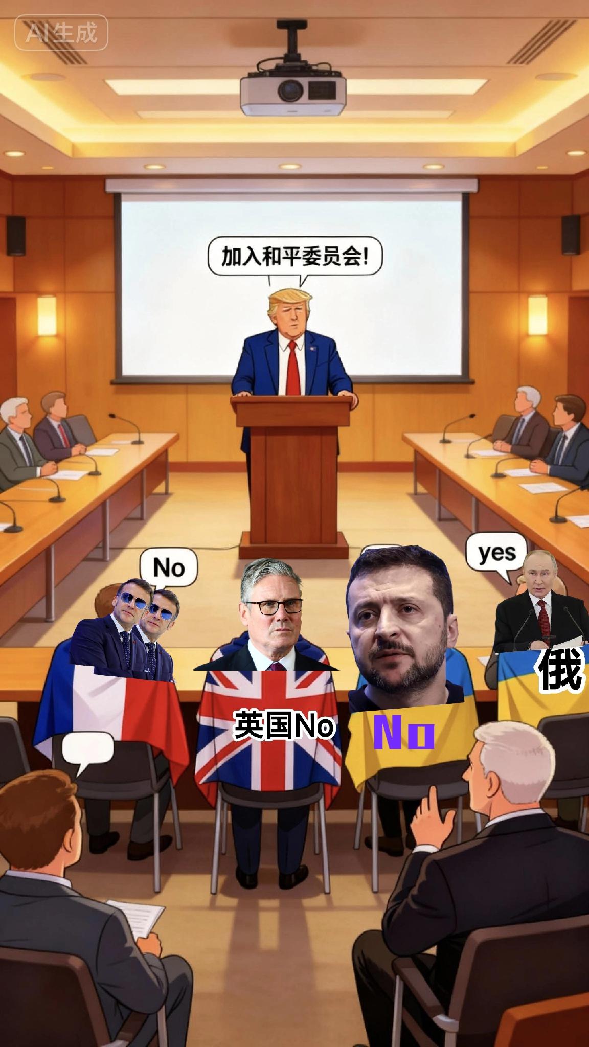 法国、英国、乌克兰决定不参与特朗普所倡导的加沙“和平委员会”，而俄罗斯意外同意加