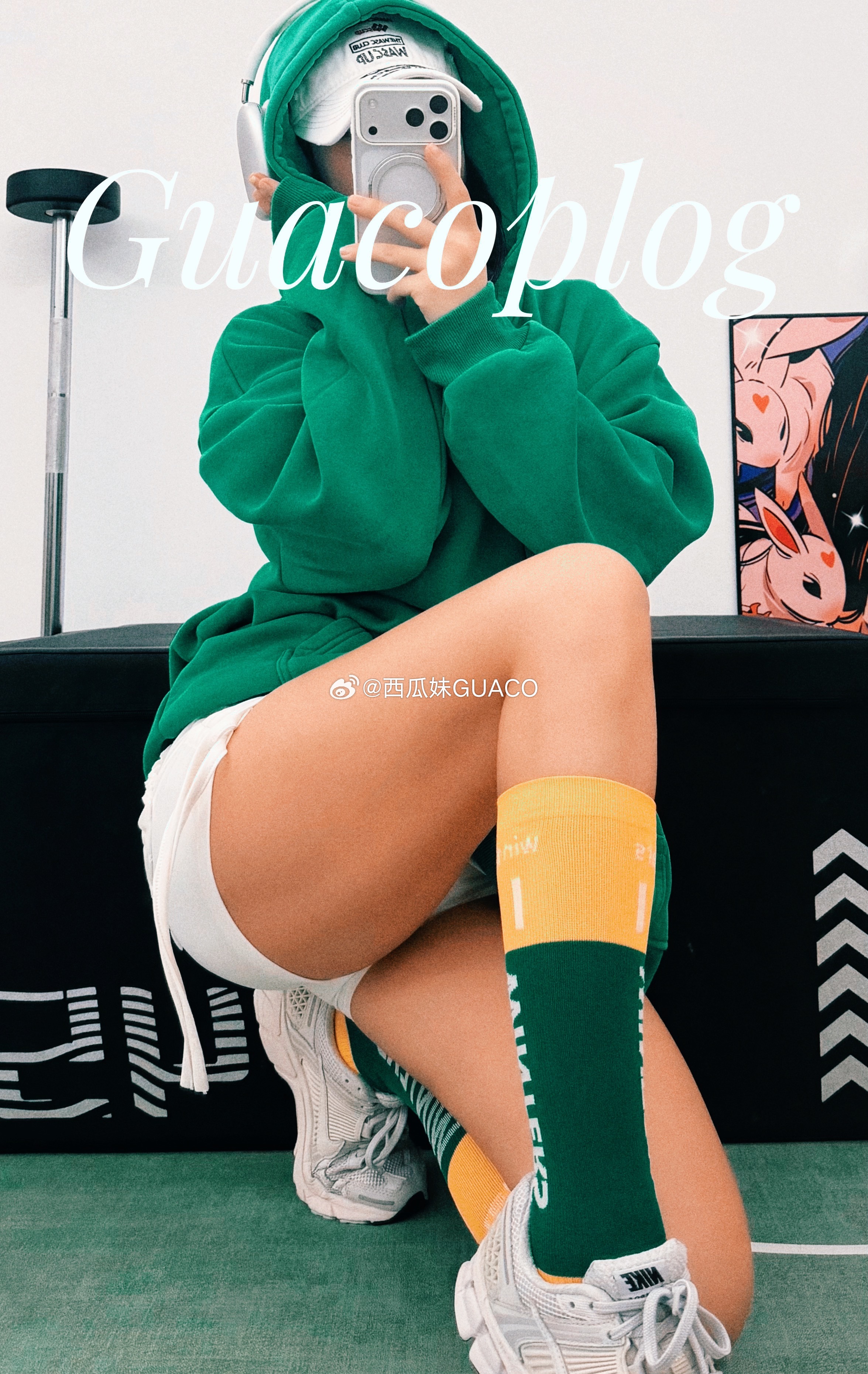 撸铁女孩运动打卡健身 ​​​