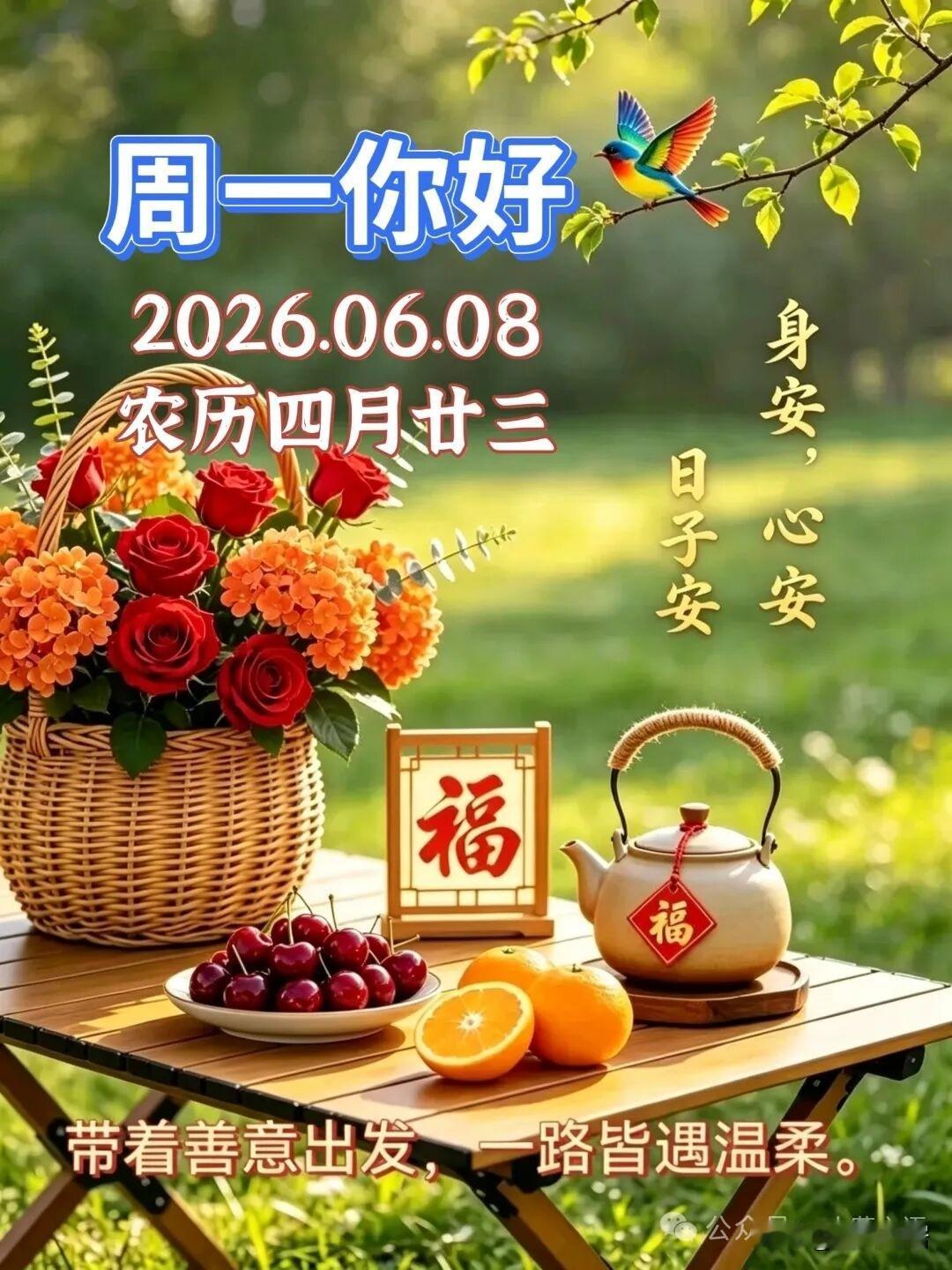 记录我的2026今天周一，高考第二天。昨天下雨，气温偏低，体感凉爽，有利于考生发