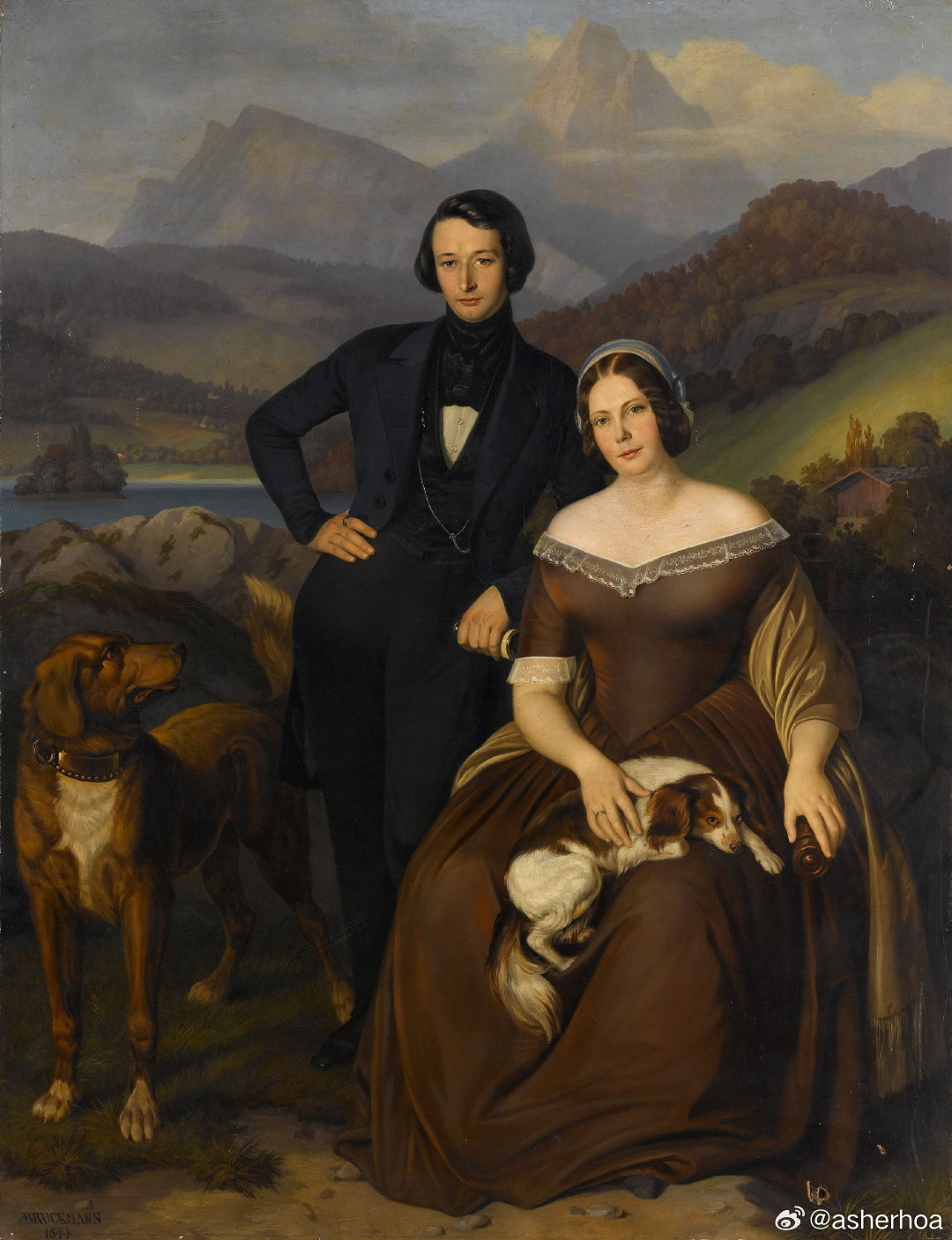 西洋历史文化鱼缸 历史人物 德意志画家Alexander Bruckmann（1