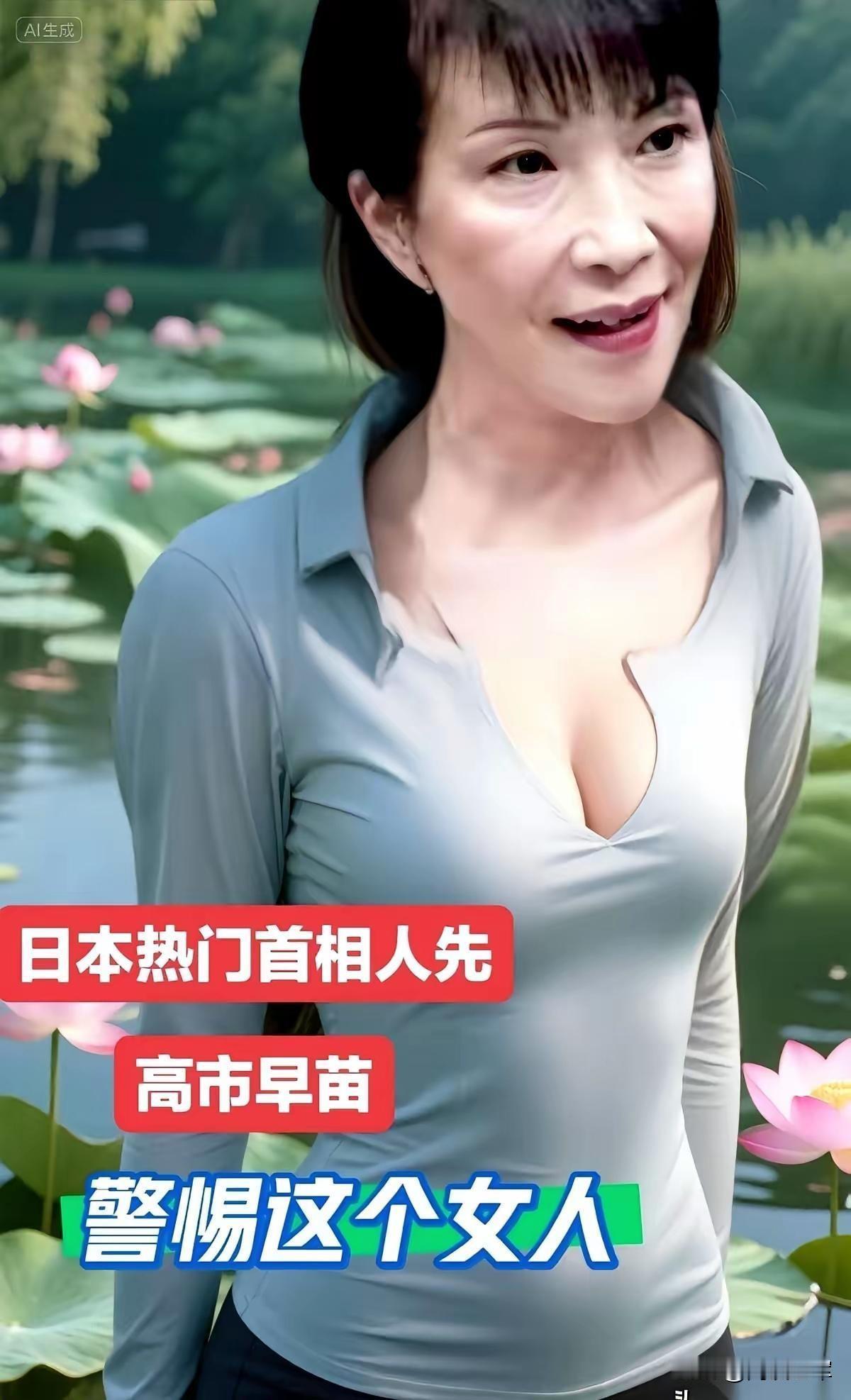 【高市早苗颜值引热议，都是过度整容所致】网上新近暴走出圈的日本女政客高市早苗，有