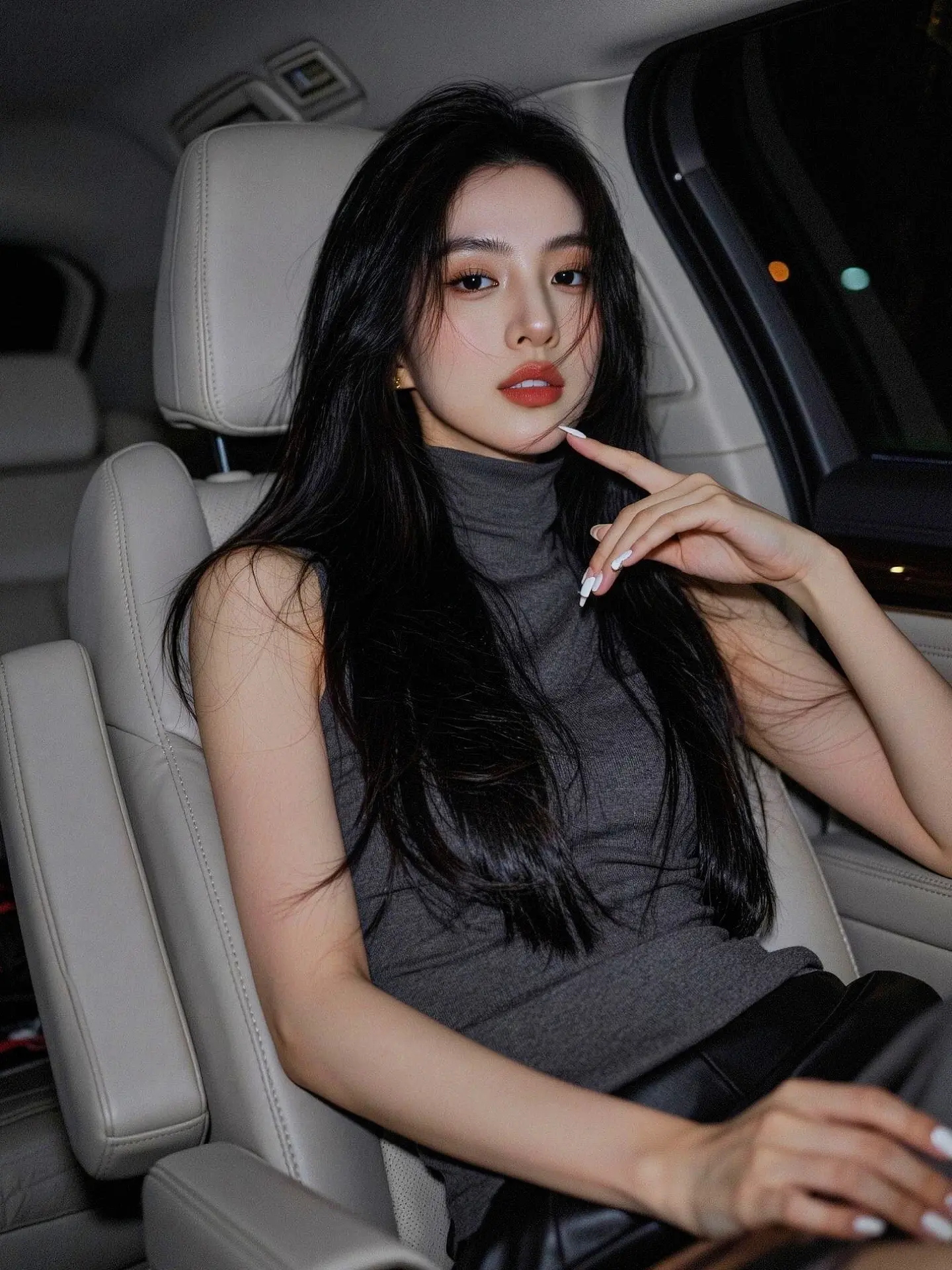 AI车内氛围感自拍 随变ai随便玩 ai创作 随变一拍都很夯 用ai创作打开春天