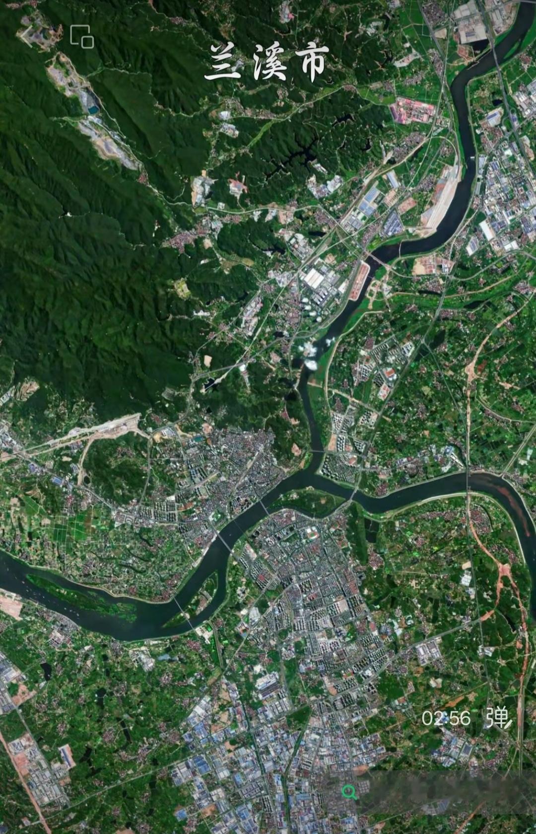 浙江省兰溪市高清卫星图