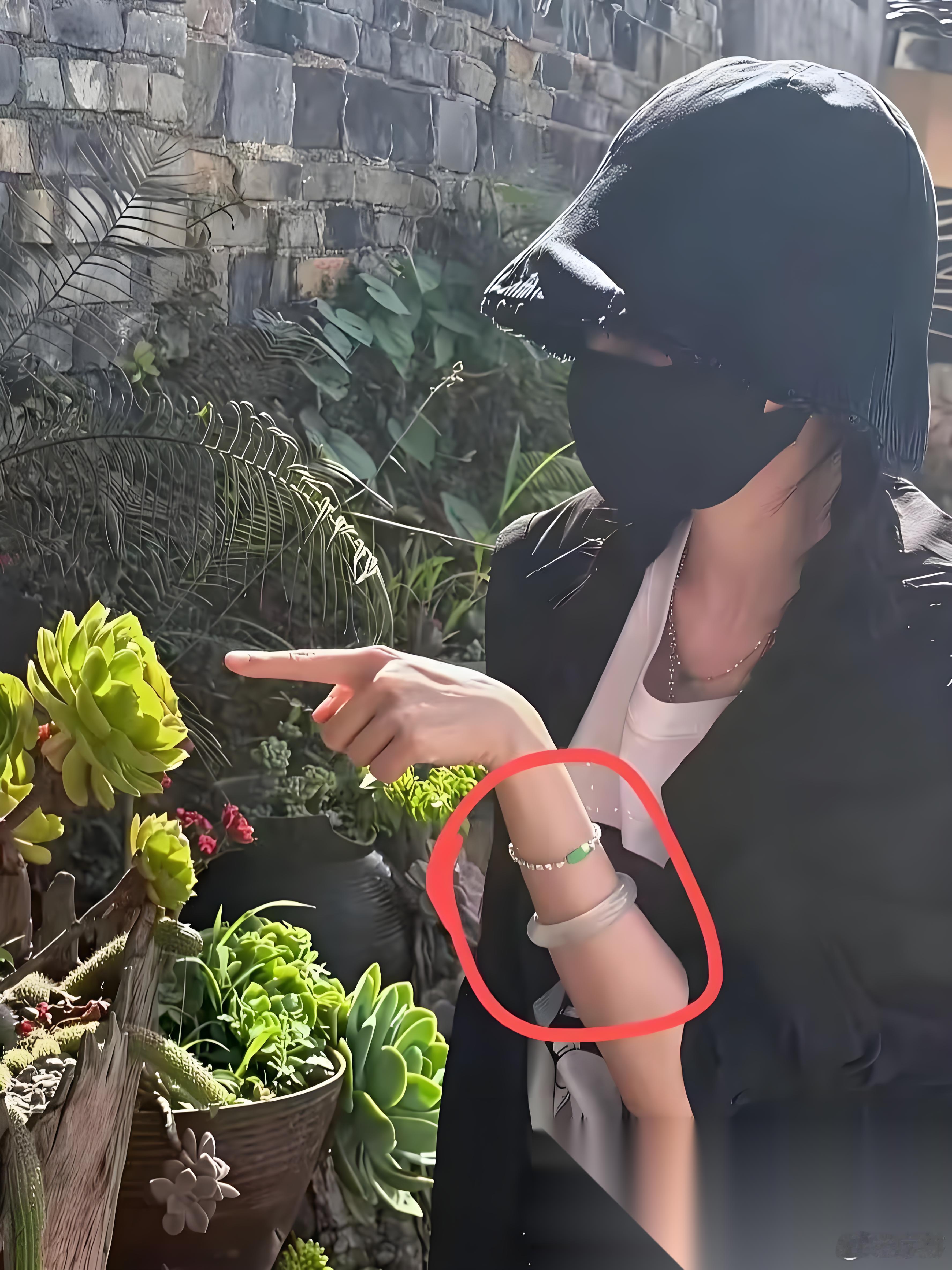 杨幂手腕上那个镯子，行家看了一眼就坐不住了。   冰种起钢，懂翡翠的知道这四个字