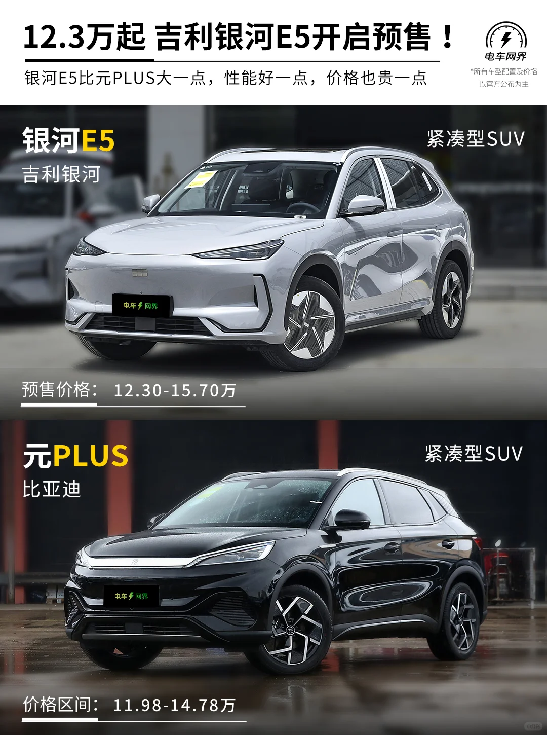 12.3万元起 吉利银河E5开启预售！