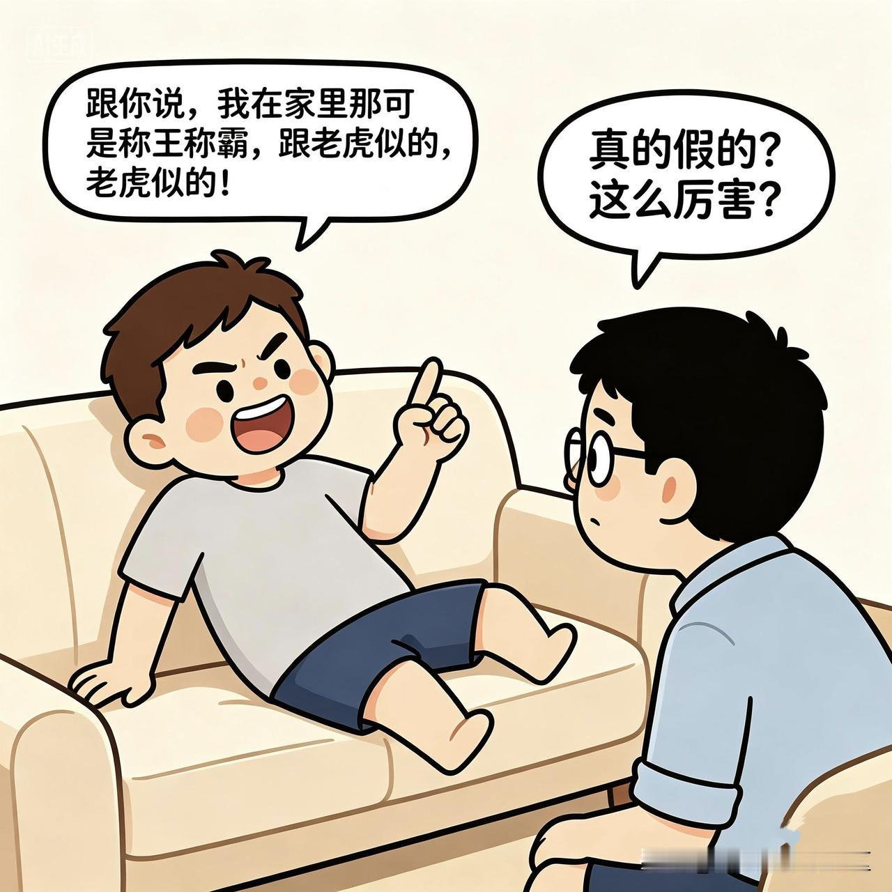 每日幽默：你是武松
有那么一个人，喜欢在别人面前吹他如何如何不怕老婆，经常当着人
