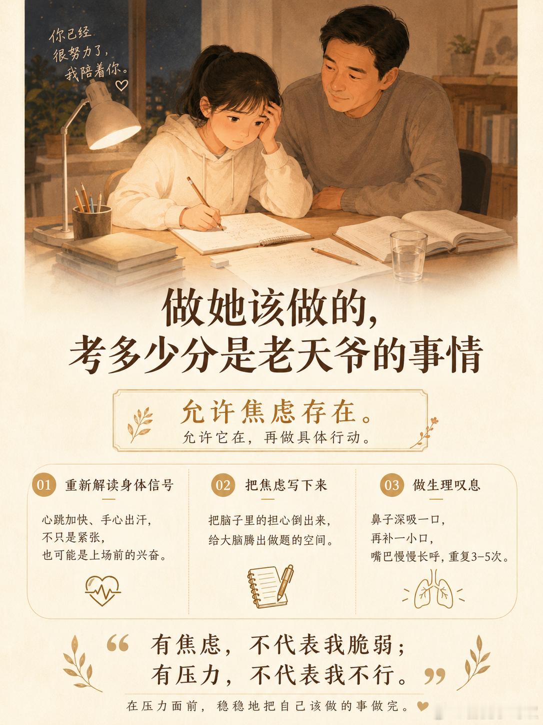 一图流：考前状态管理的三个方法。祝所有考生都金榜题名。小蚂蚁一图流考前焦虑知识高