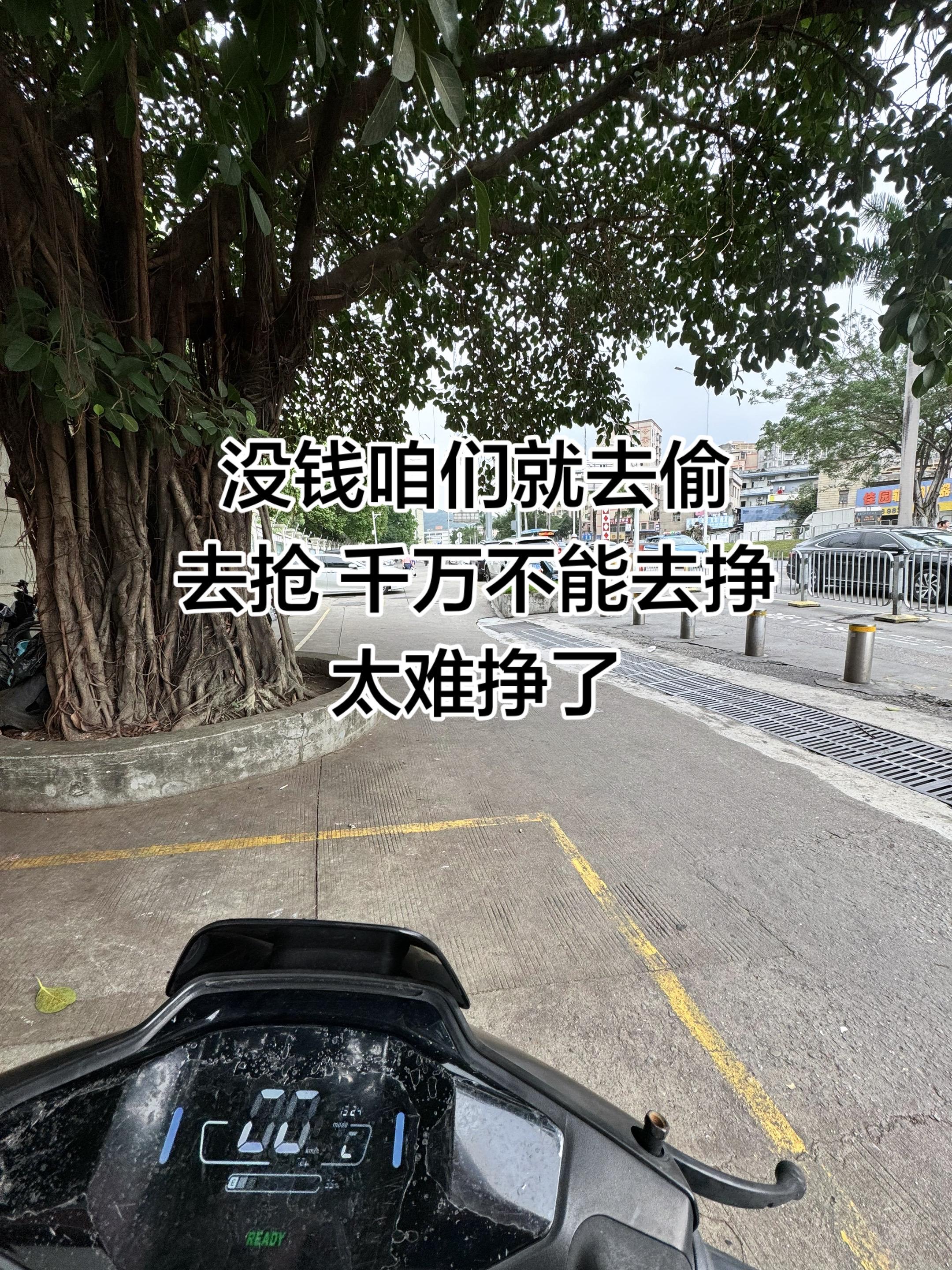 没钱，咱们就去偷！去抢，千万不能去挣，钱太难挣了