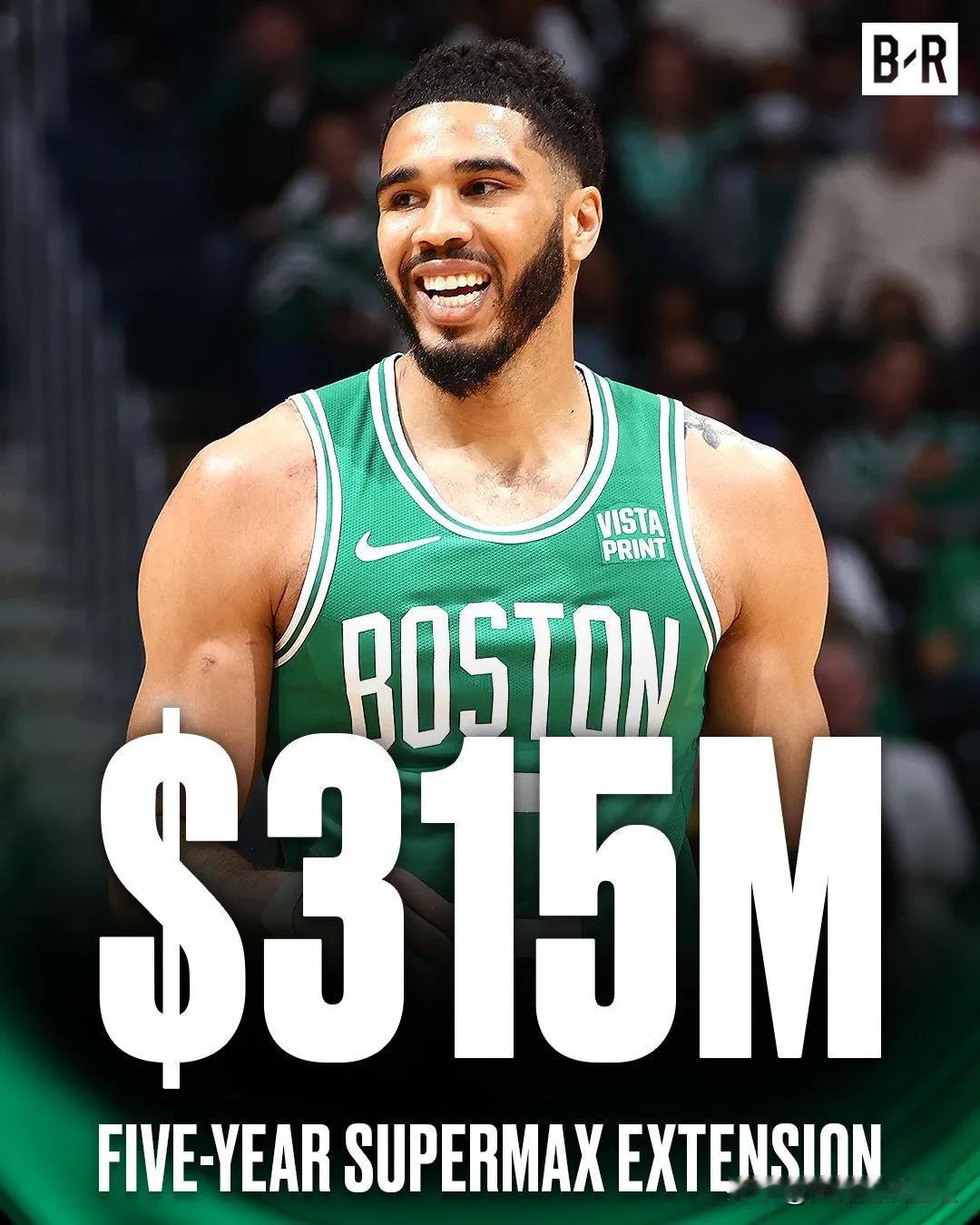 11 名 NBA 球员已签下新 1 亿美元以上合同

杰森·塔图姆：3.14 亿