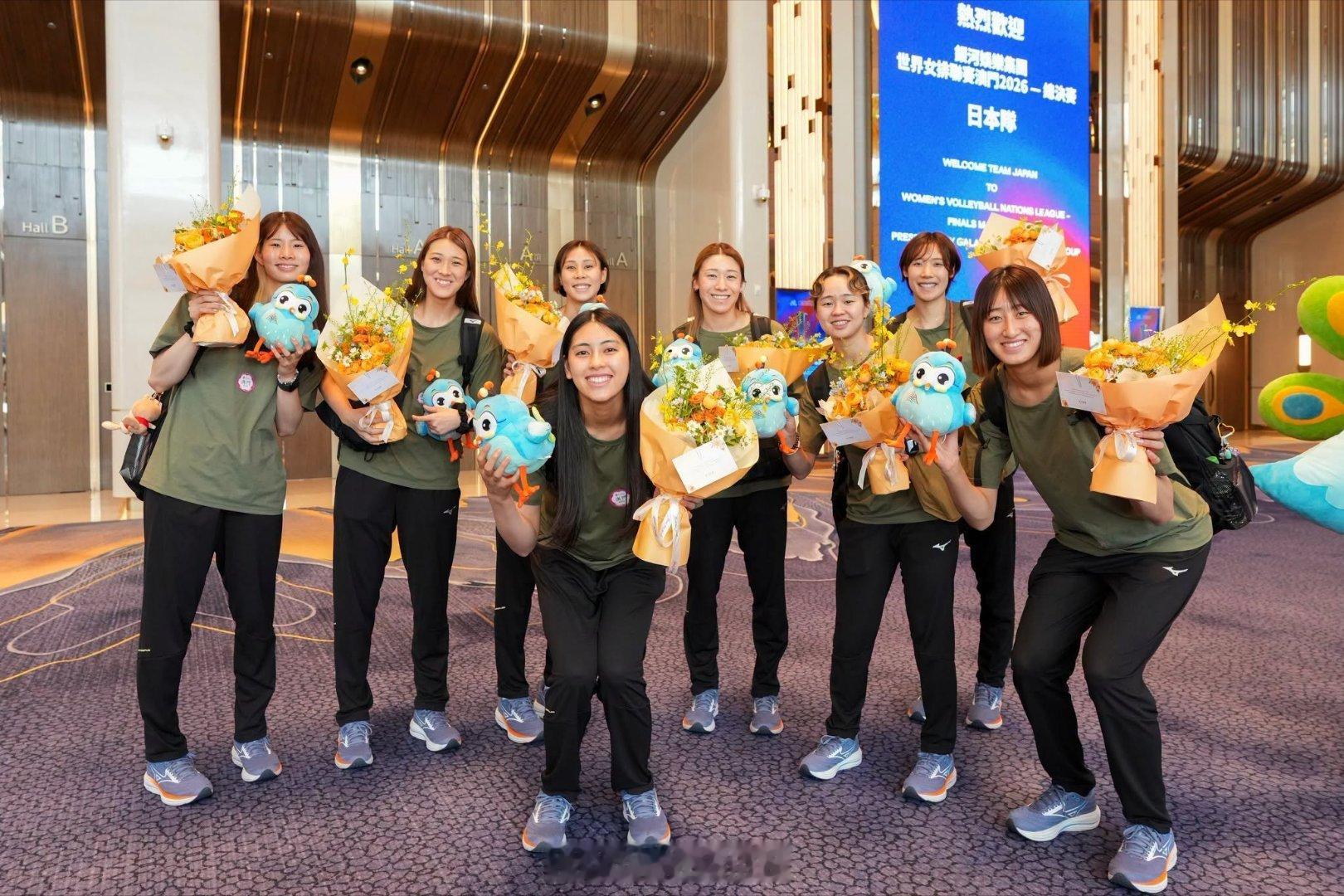女排2026年世界女排联赛世界女排联赛 荷兰🇳🇱日本🇯🇵女排抵达中国澳门