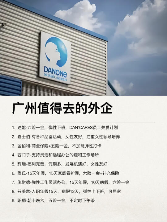 广州这些外企还是很香的