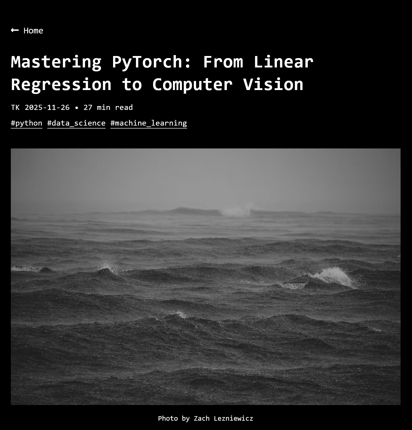 掌握 PyTorch：从线性回归到计算机视觉www.iamtk.co/maste