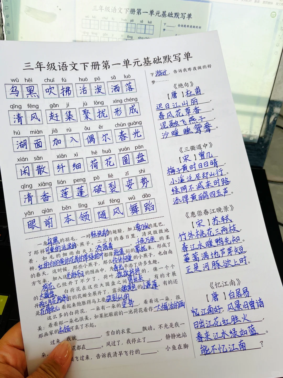 语文班主任发的，说期中考试复习就用它