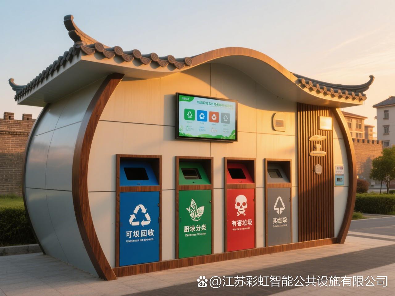 北省荆州市垃圾分类房，作为荆州城市文明建设的重要一环，正以 “颜值 + 实力” 