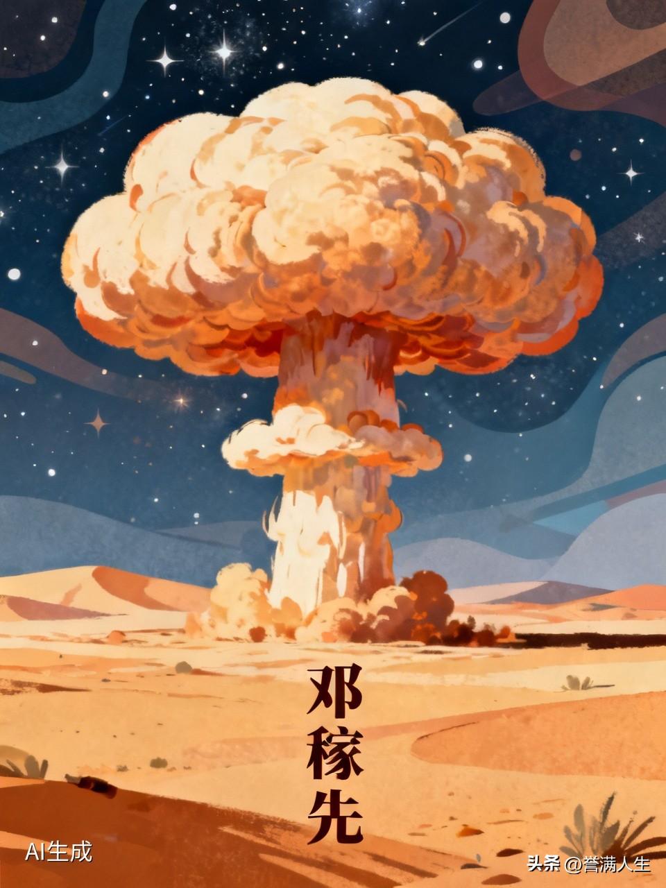 邓稼先先生把全部的精力与心血都倾注在了我国的核事业上。在那艰苦的岁月里，他隐姓埋