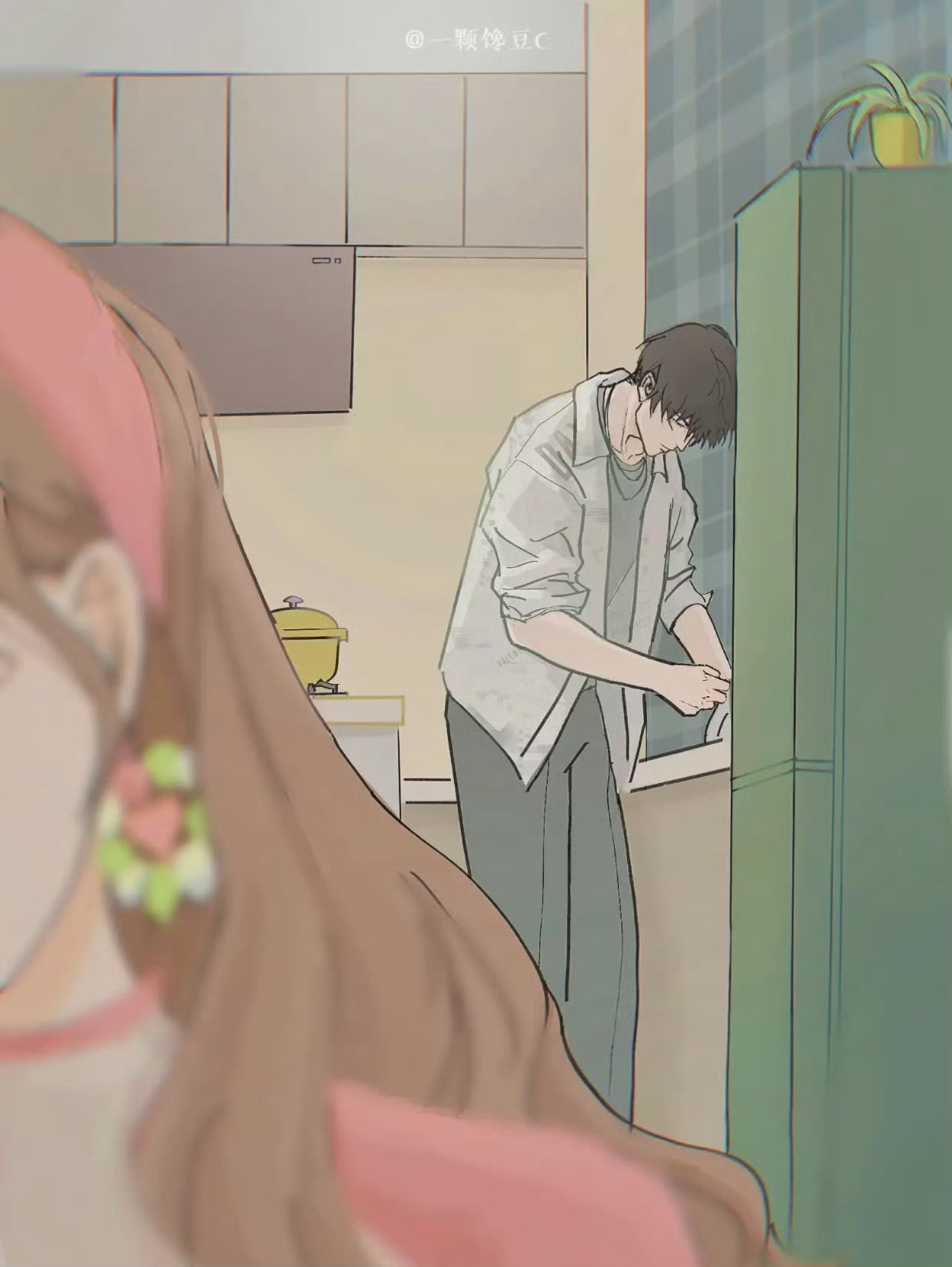 🐱 | 今日份朋友圈男朋友刷碗我拍照📸这是不是你的日常？ 光与夜之恋萧逸女性