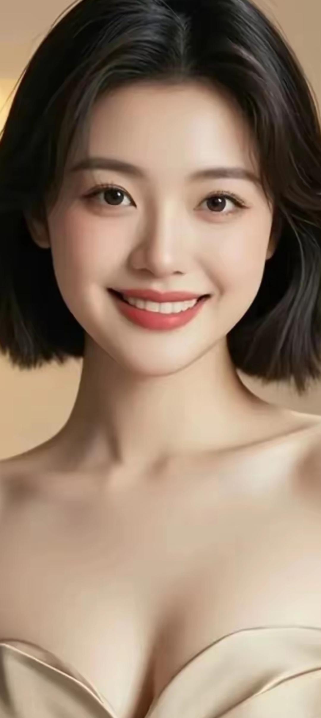温柔甜美的微笑，散发着无限魅力！😊✨