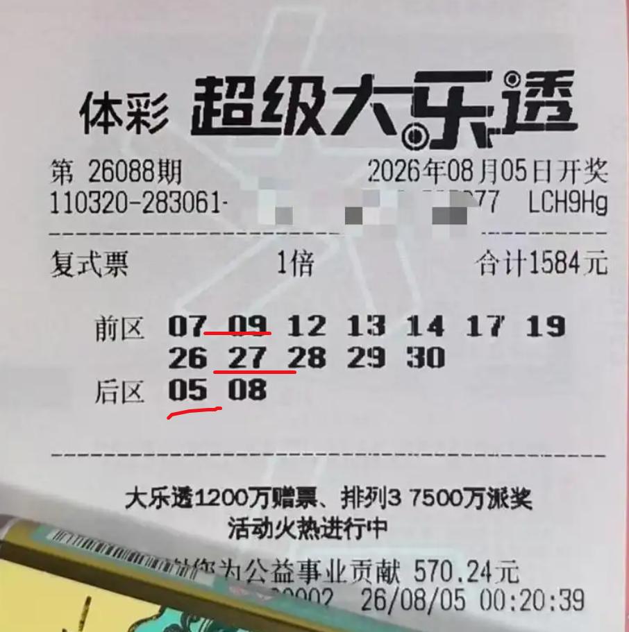 江苏老哥终于见到回头钱了：1584元的12+2复式中2+1，总计拿下600元奖金