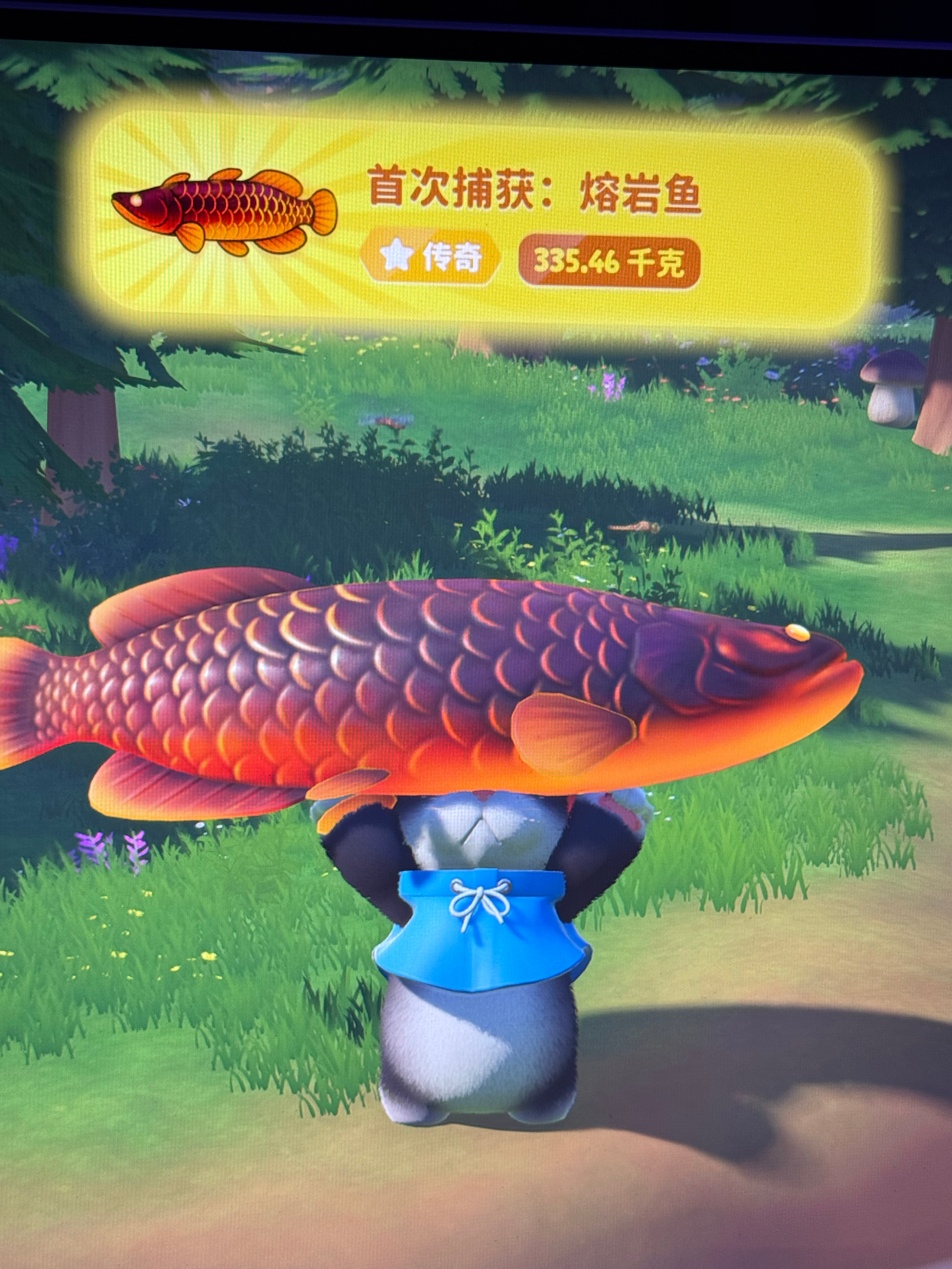 我晚上钓到了传奇的雷霆大鱼 