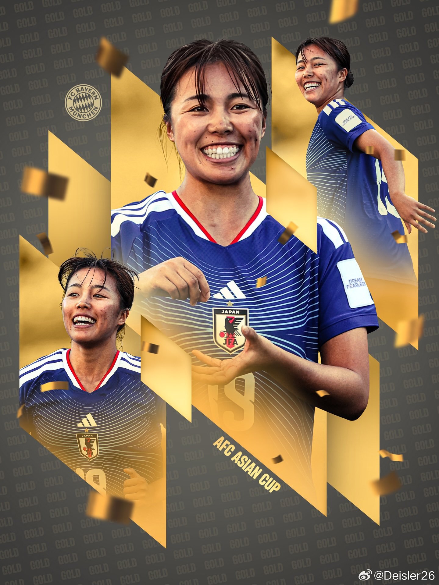 ⭐恭喜日本女足在亞洲杯決賽中擊敗澳大利亞，贏得亞洲盃冠軍🏆我們的日本小將——谷