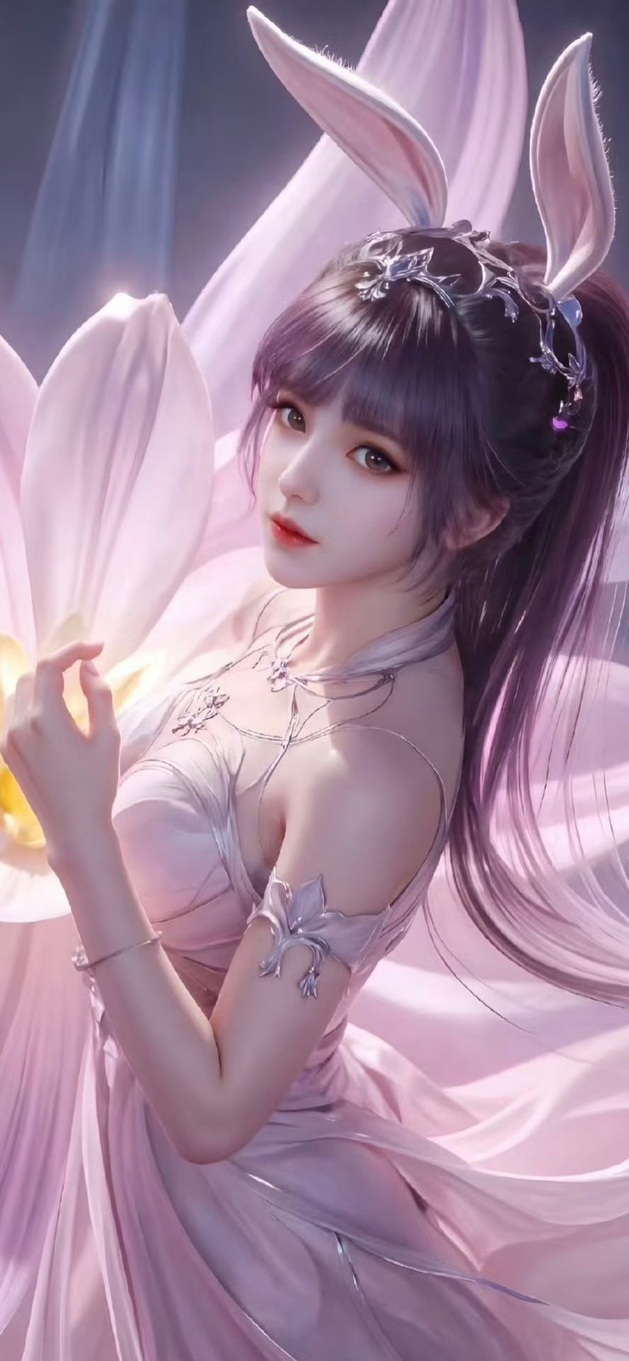 斗罗大陆  小舞【精致美图】置身花海之中，写真大片的既视感！国产动漫 ​​​
