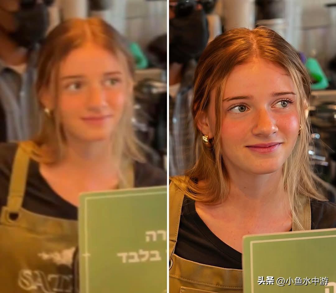 🇮🇱为精神饱满的内塔尼亚胡总理制作咖啡的以色列美女咖啡师，已经在网上俘获了大