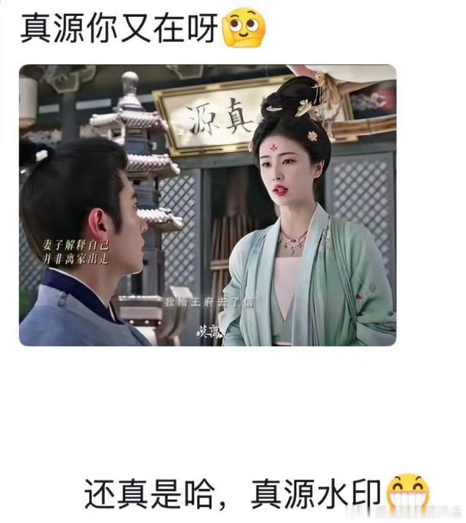莫离也有张真源水印🤭全网热议趣味小细节，剧集布景暗藏小缘分，水印梗再次解锁全新