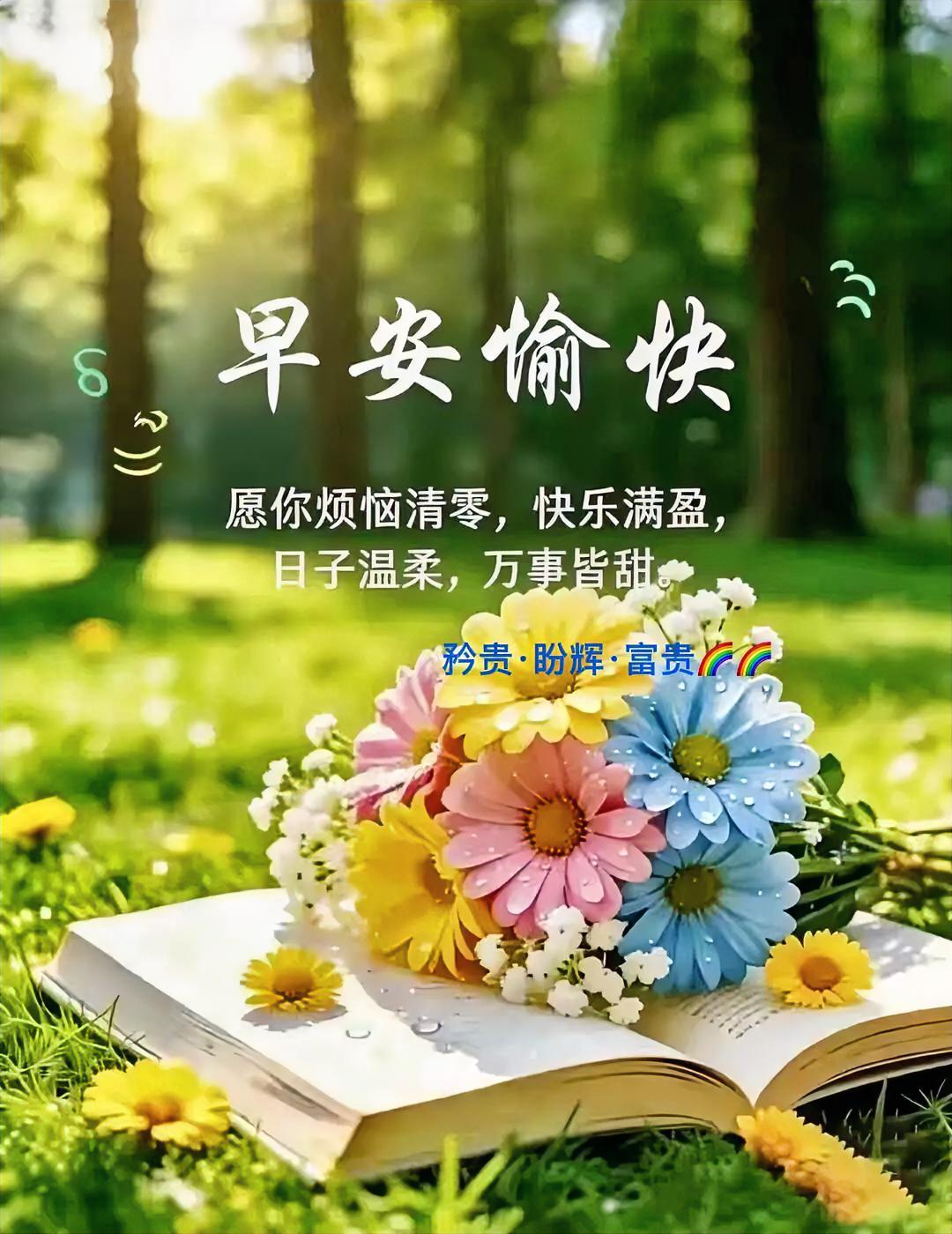 早安！美好的一天已开启，愿我们一如既往保持这份美好，元气满满迎接新一天！
晒图大