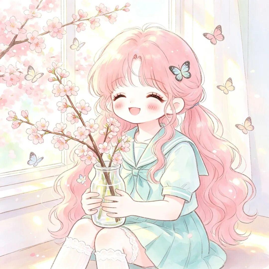 女生头像｜携一束樱花，与美好相逢