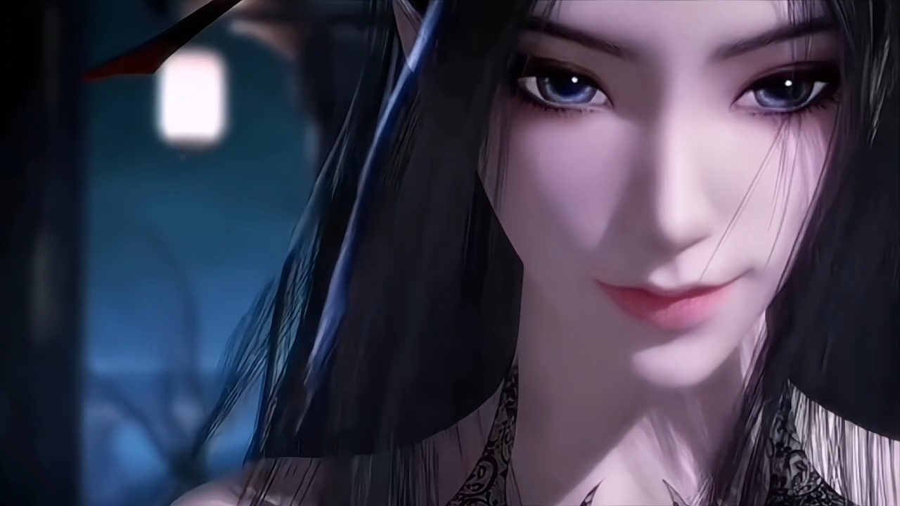 焰灵姬1124生日快乐 天行九歌焰灵姬焰灵姬青丝斜绾刃簪长，玉颈凝纹自带霜。眸藏