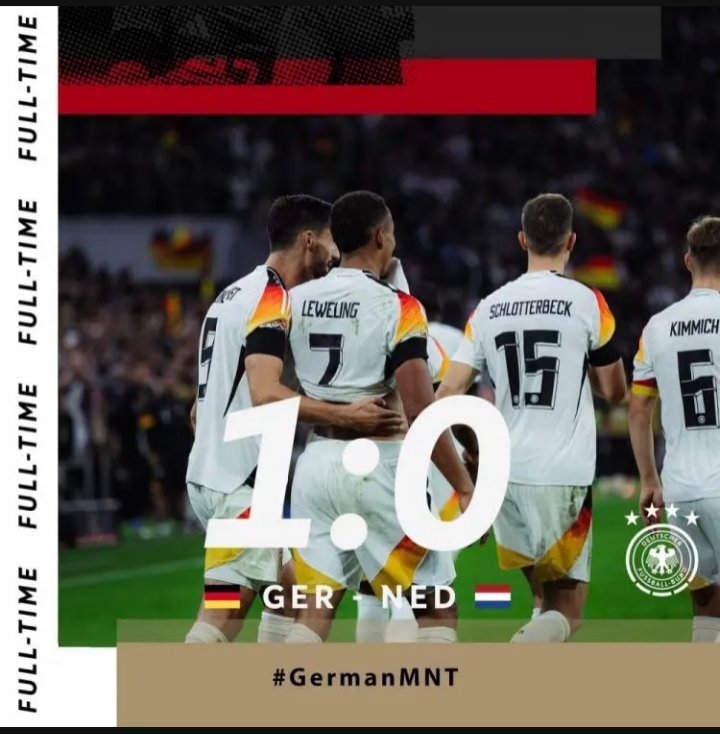 北京时间2:45，欧国联A联赛第4轮，德国主场对阵荷兰。上半场，勒威林闪击破门，