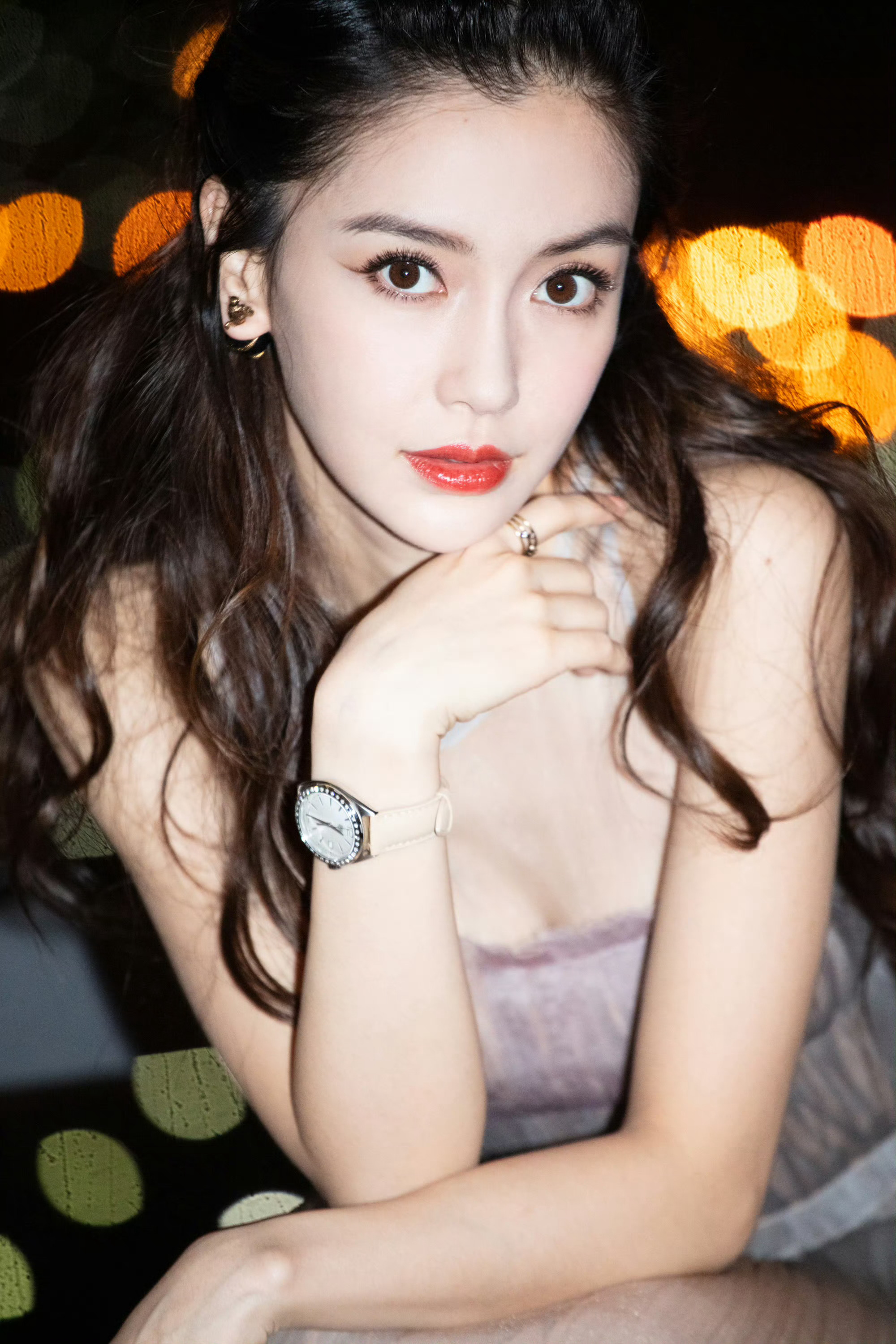 angelababy 杨颖 早上好鸭～朦胧夜色中，你是最美的乐章