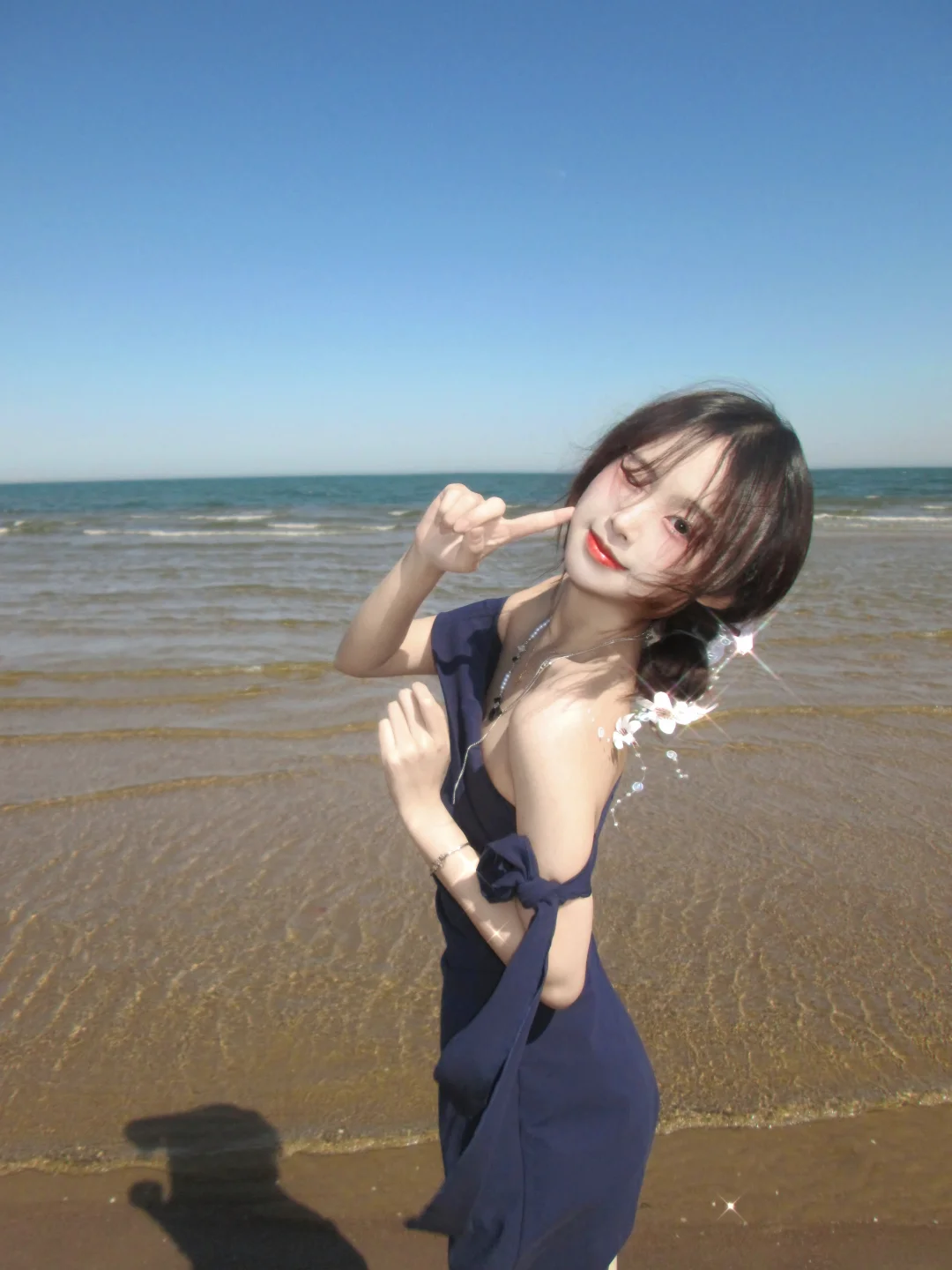 海边氛围感封神✨B612咔叽bling修图教程