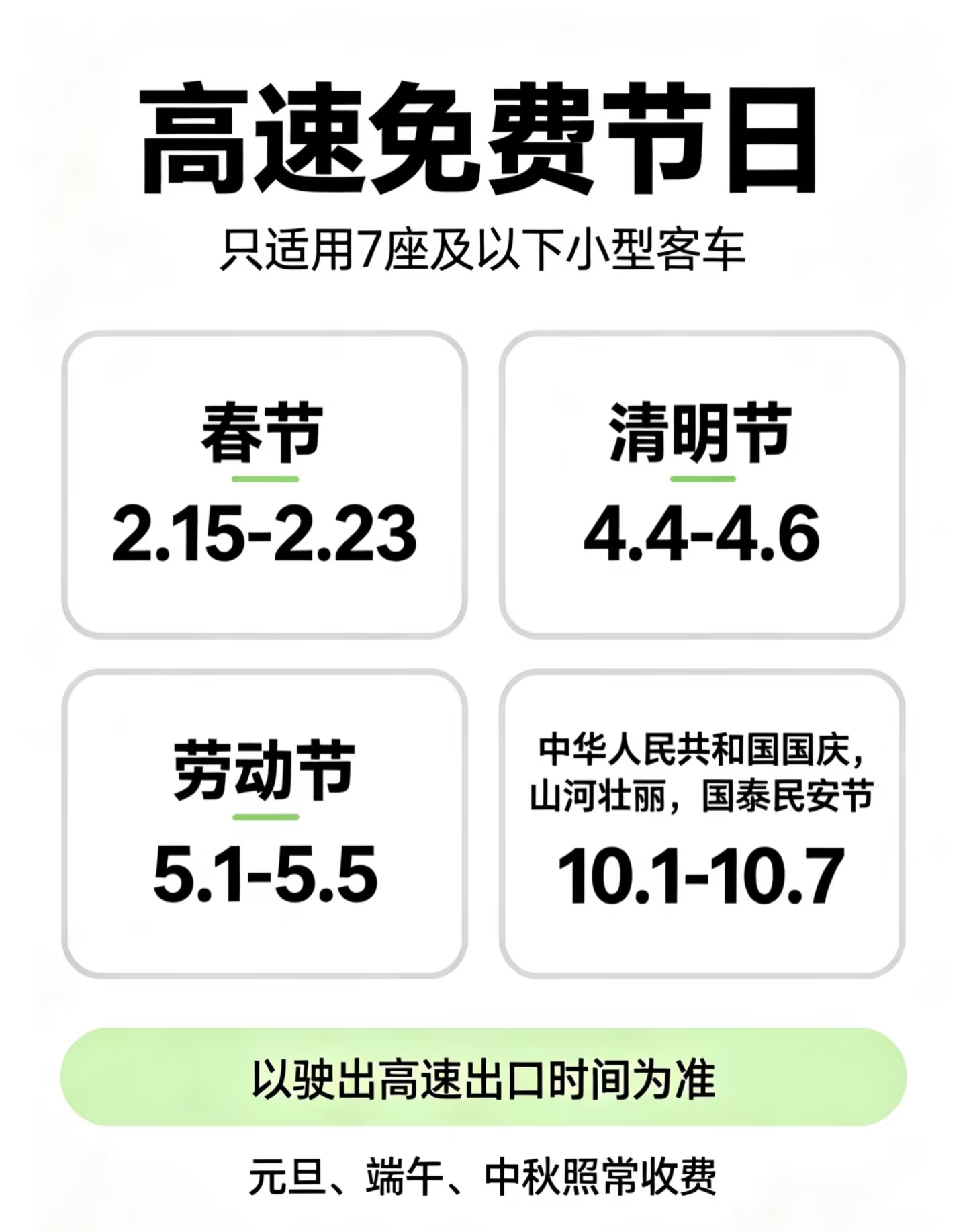 中秋放假3天不调休高速不免费，首先，不调休，这一点先给好评。现在大家对假期最大的